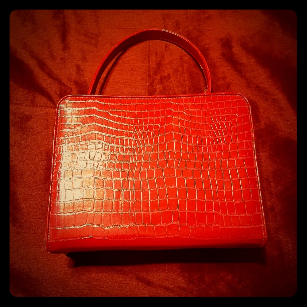 Vintage red purse from 1950